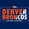 NFL Denver Broncos Super Bowl 50 Champions Bold Wii (Includes 1 Controller) Skin